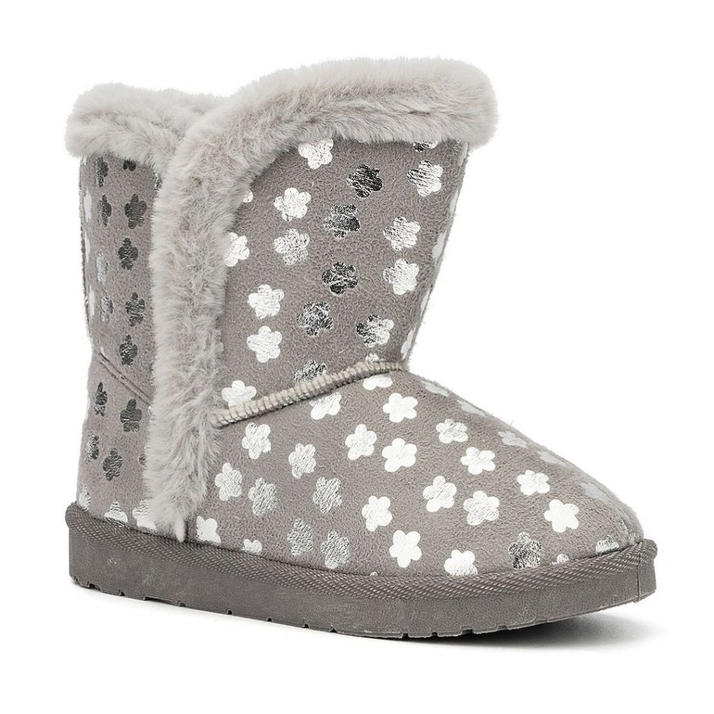 NWT Olivia Miller Girls' Star Slipper Boots Size 3